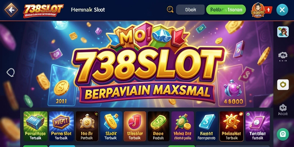 Screenshot utama menampilkan gameplay menarik dari 738SLOT Slot.
