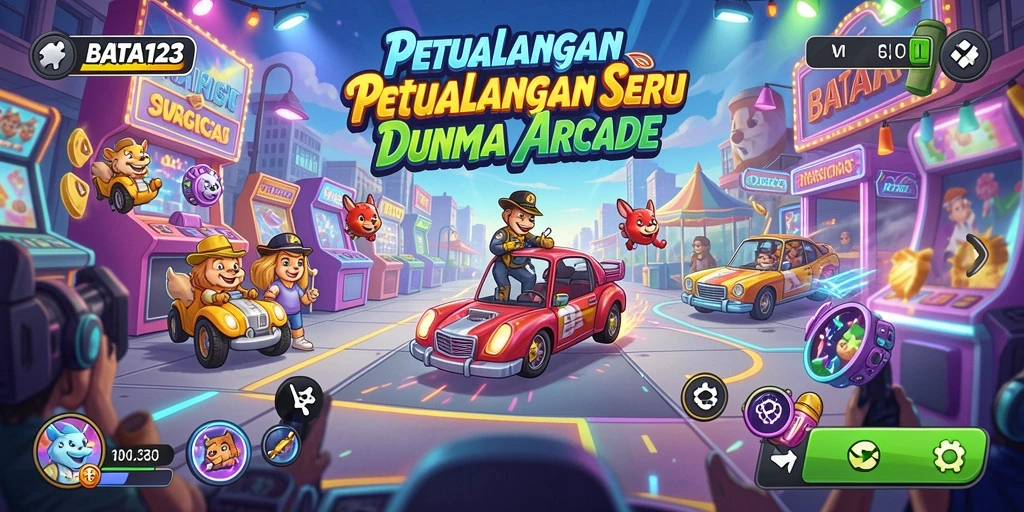 Tangkapan layar utama BATA123 menampilkan serunya petualangan permainan Arcade.