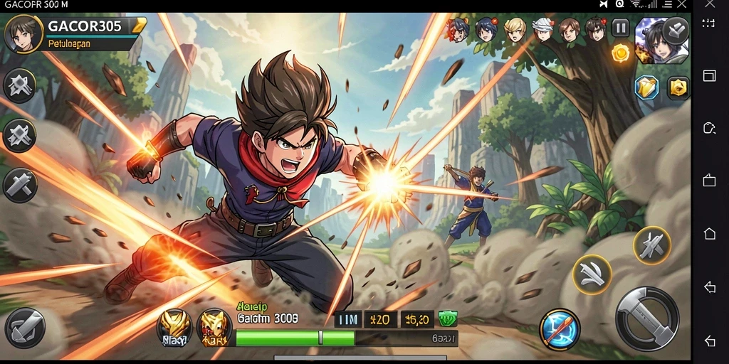 Tampilan menawan dari gameplay Anime di GACOR305.