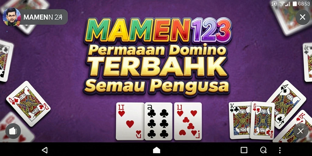 Screenshot gameplay MAMEN123 yang menampilkan serunya bermain Domino.