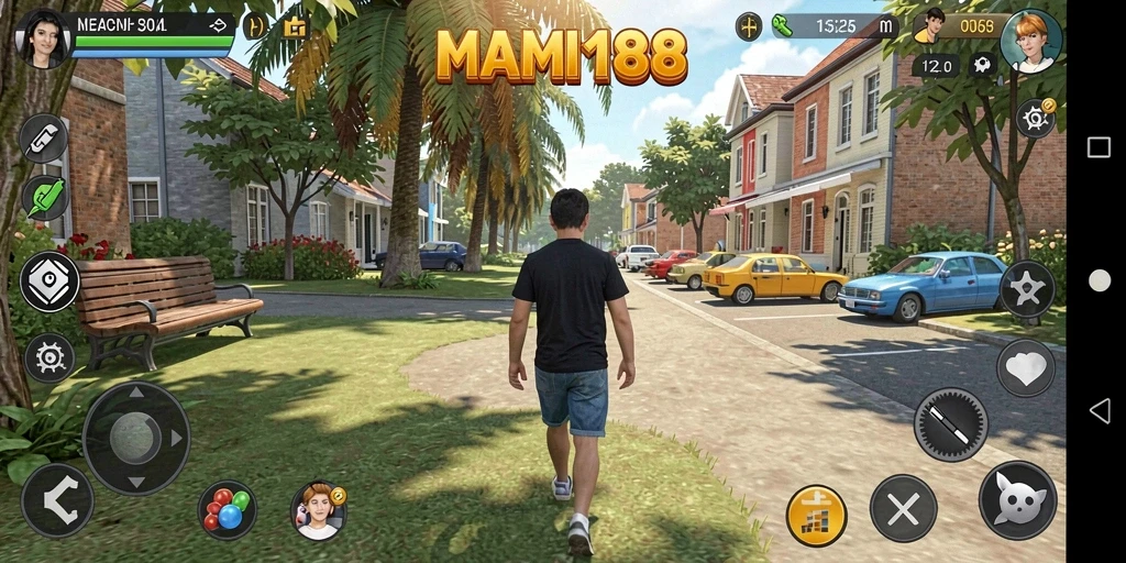 Tangkapan layar gameplay MAMI188 yang penuh warna dan menarik.