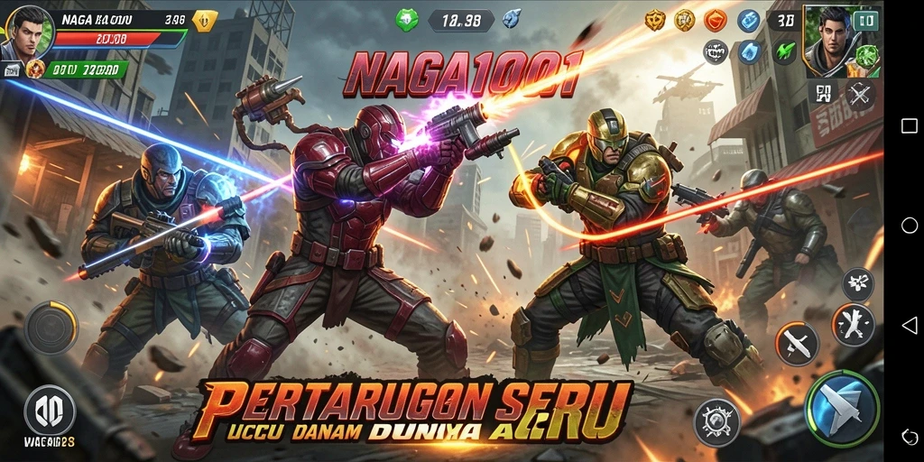 Tangkapan layar gameplay NAGA1001 yang menampilkan aksi seru.