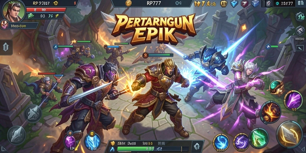 Tampilan gameplay RP777 yang seru dan mendebarkan.