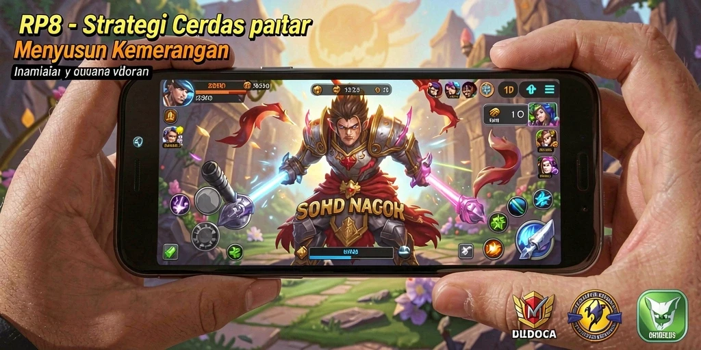 Tampilan gameplay RP8 yang intens dengan strategi yang mendalam.