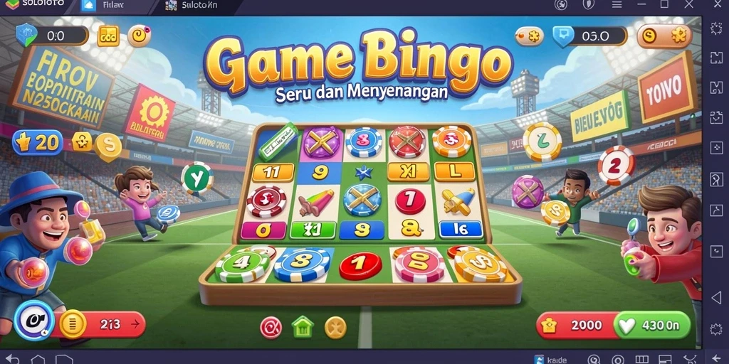 Screenshot gameplay SOLOTOTO yang menunjukkan kegembiraan bermain Bingo.