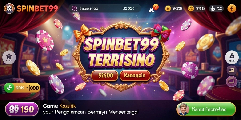 Screenshot utama SPINBET99 menunjukkan gameplay Kasino yang menarik.
