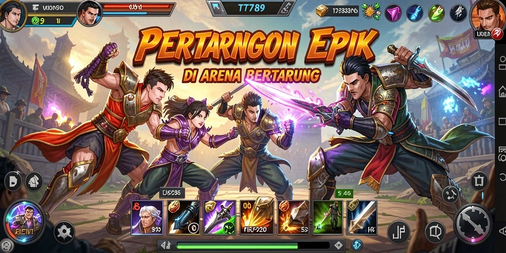 Tampilkan aksi pertarungan menegangkan di permainan TT789.