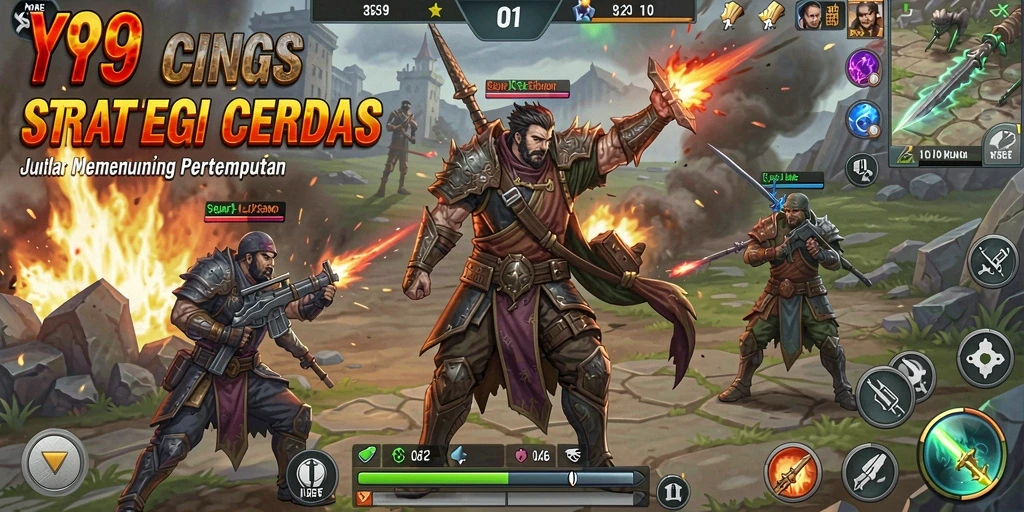 Tampilan gameplay Y89 menampilkan pertempuran strategis yang mendebarkan.